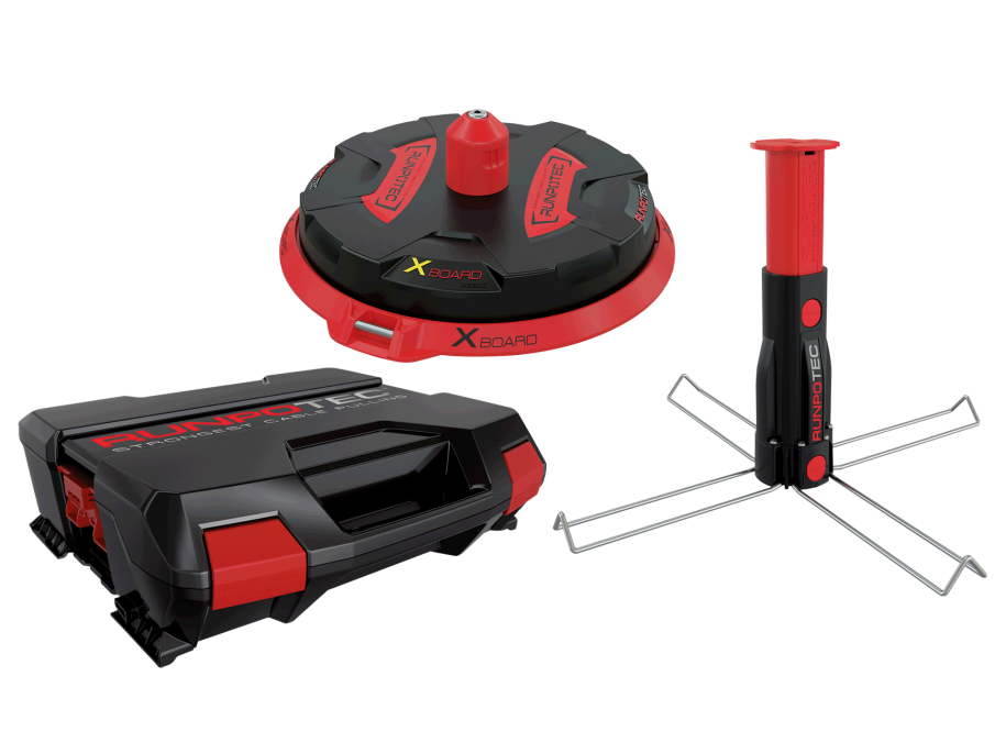 RUNPOTEC 10170 Sada XB 300 Cable Roller + multifunkční trn + systémový kufr RUNPOTEC 10170 Sada XB 300 Cable Roller + multifunkční trn + systémový kufr